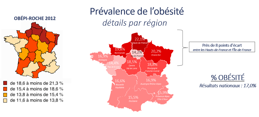 Carte obsit par rgion